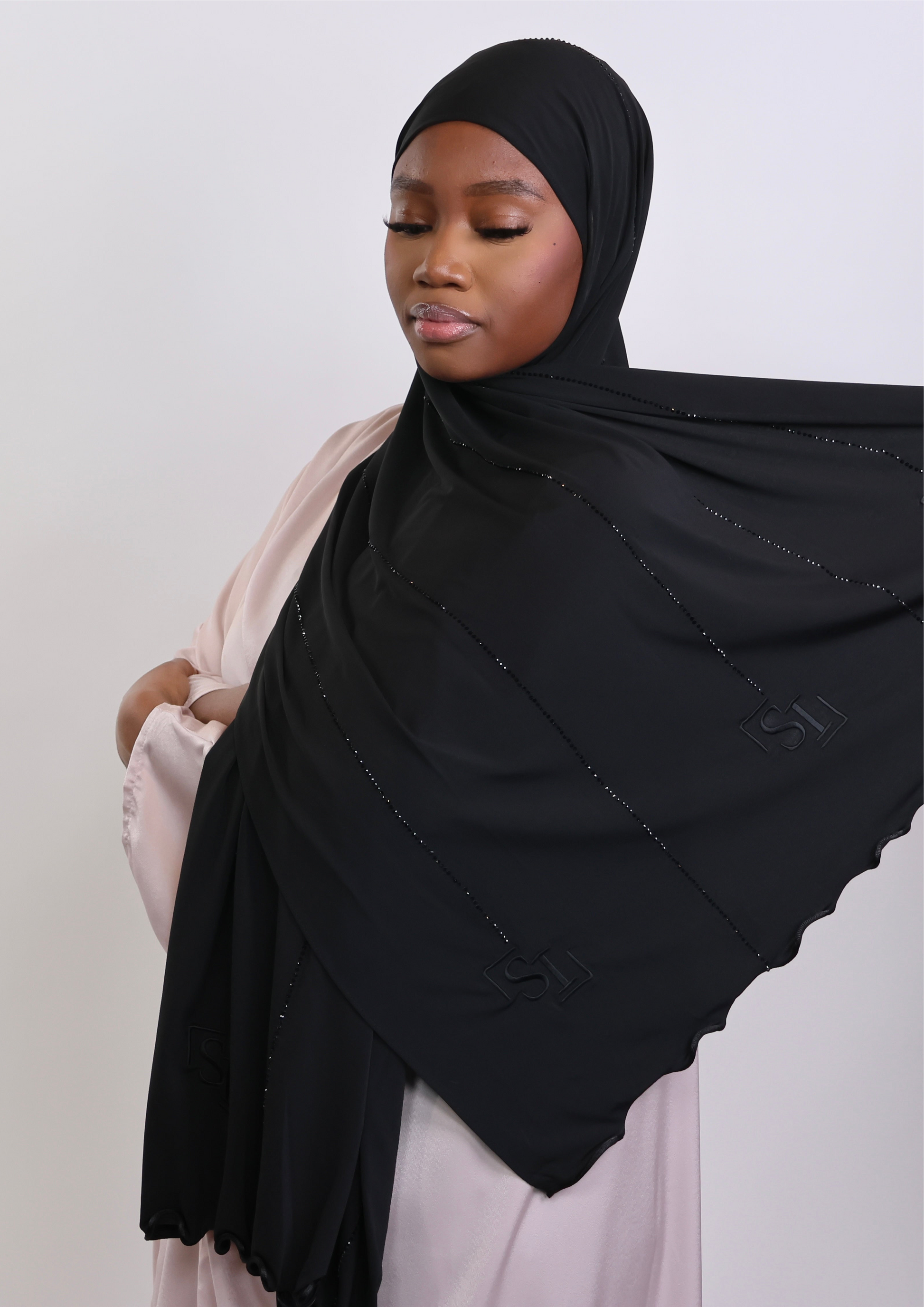 Black Premium Lycra Stone